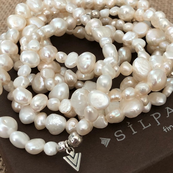 Silpada Jewelry - Silpada Freshwater Pearl Sterling 7 Bracelet Set